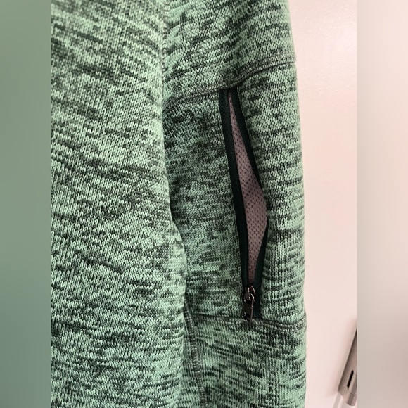 Lands’ End Women’s Green Quarter Zip Fleece Pullover Size Small 4-6 Soft Warm - Picture 2 of 7